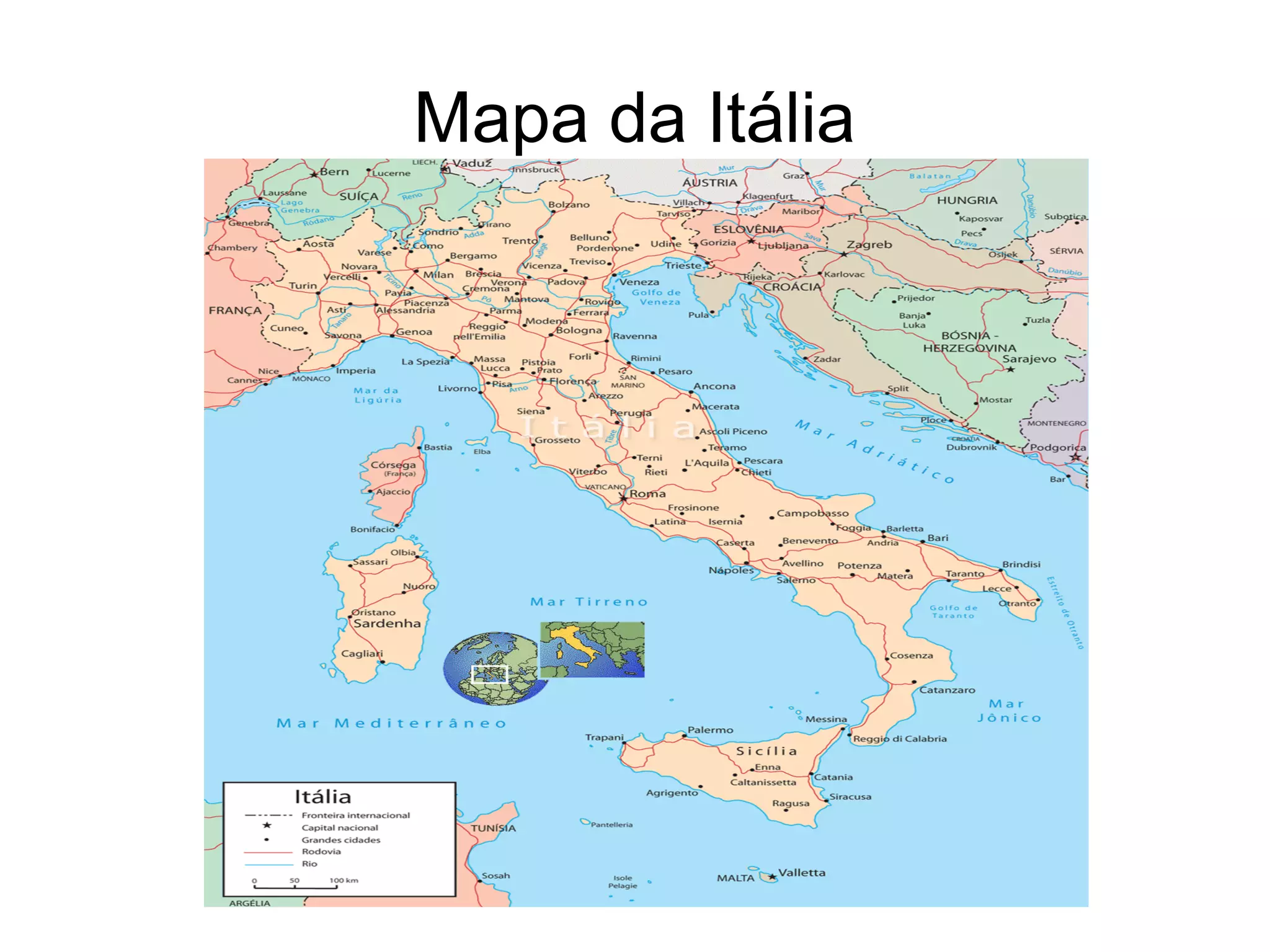 Mapa da Itália
 
