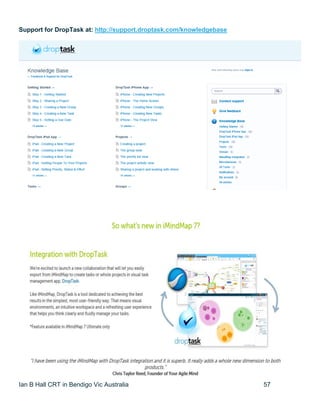 Ian B Hall CRT in Bendigo Vic Australia 57
Support for DropTask at: http://support.droptask.com/knowledgebase
 