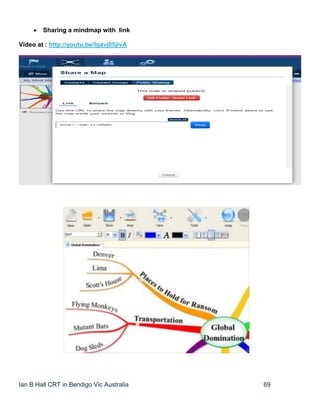Ian B Hall CRT in Bendigo Vic Australia 69
 Sharing a mindmap with link
Video at : http://youtu.be/Igavj05jivA
 