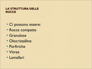 I minerali e le rocce | PPT