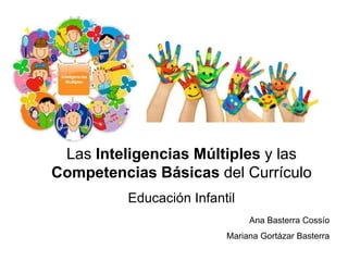 Ana Basterra Cossío
Mariana Gortázar Basterra
Las Inteligencias Múltiples y las
Competencias Básicas del Currículo
Educación Infantil
 