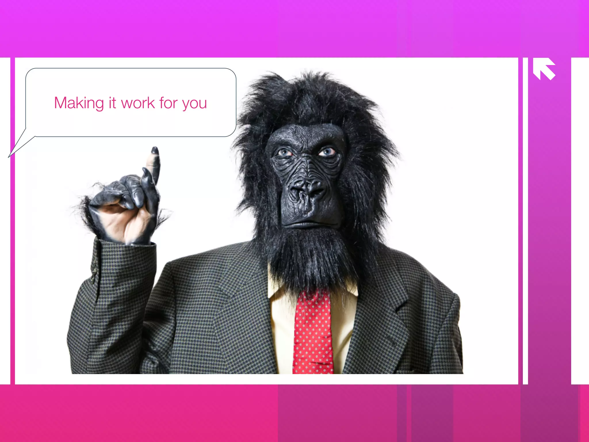 å
Making it work for you
 