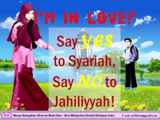 Say YES
to Syariah,
Say NO to
Jahiliyyah!

 
