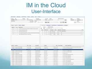 IM in the Cloud
User-Interface
 