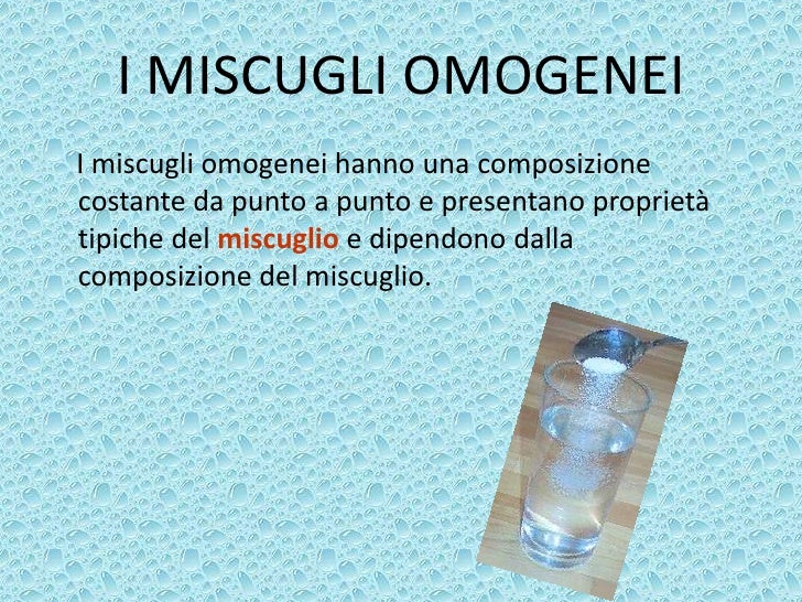 I miscugli