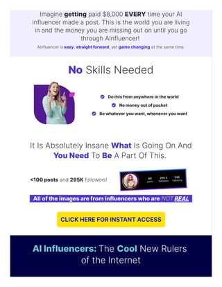 AInfluencer : The Ultimate Game Changer Profit From The Massive