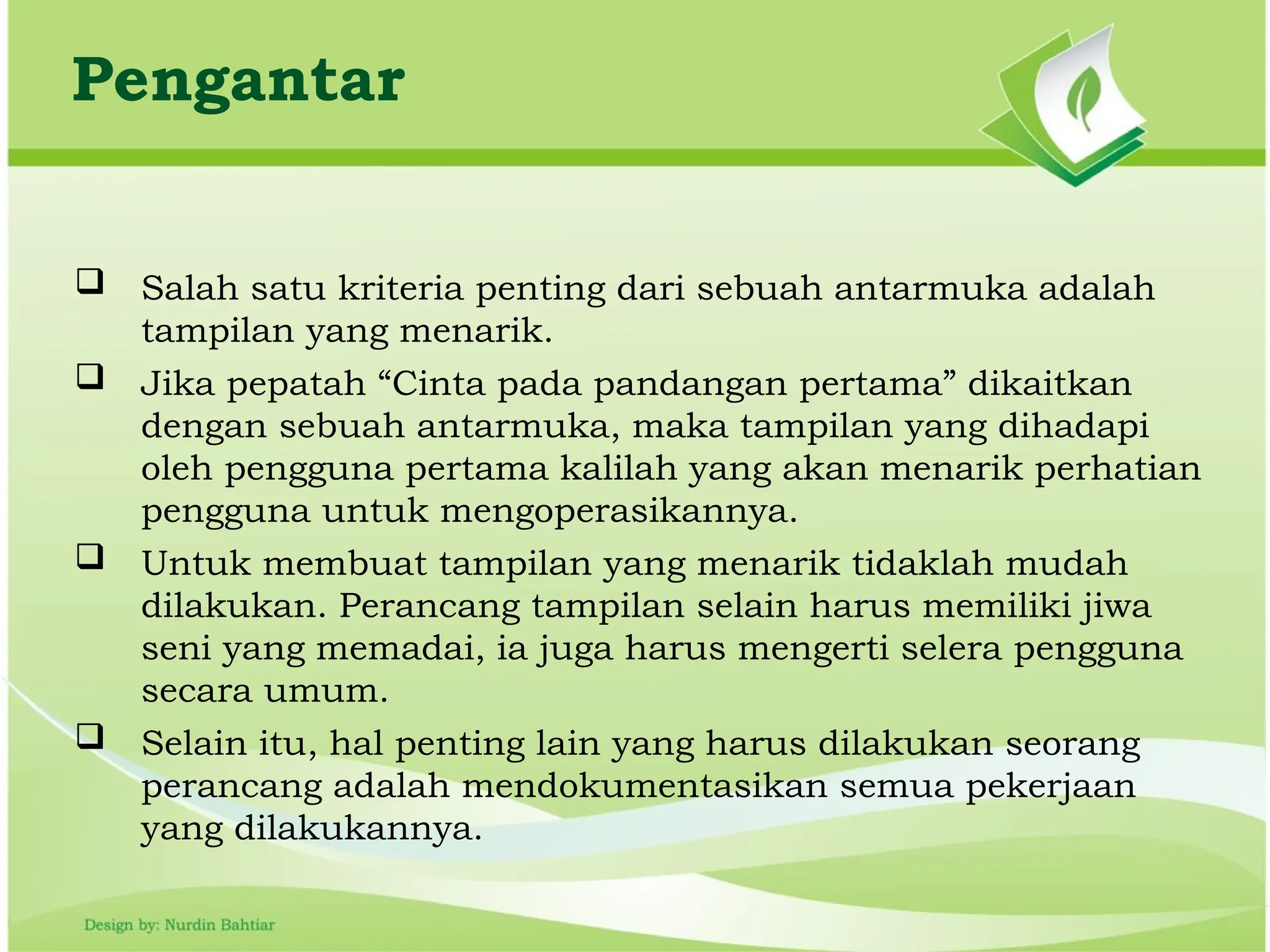 Perancangan tampilan (UI UX ) design pada tampilan aplikasi | PPTX