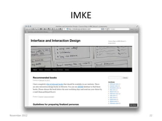 IMKE




November 2012          22
 