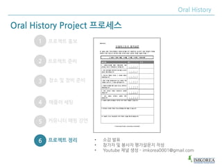 IMKorea project manual