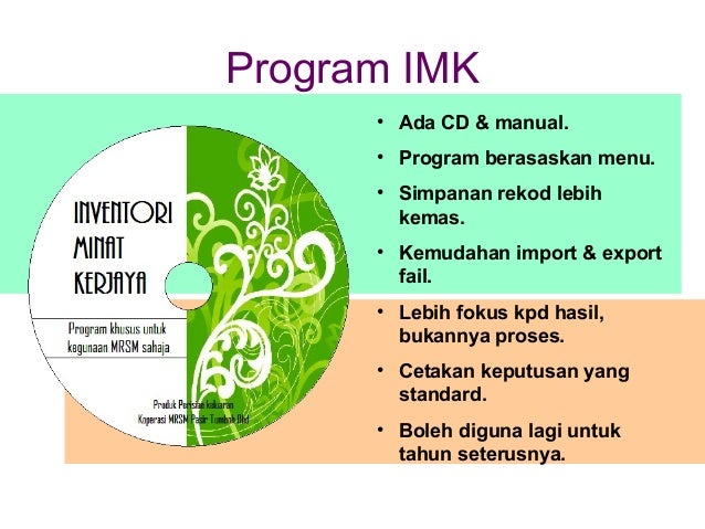 Djeme98 : INVENTORI MINAT KERJAYA (IMK)