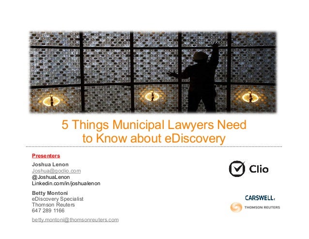 5 things municipal lawyers need to know about eDiscovery