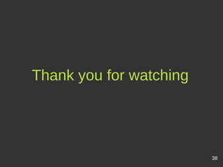 Thank you for watching
38
 