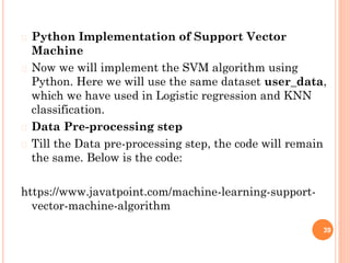 Introduction to Machine Learning Elective Course | PPTX