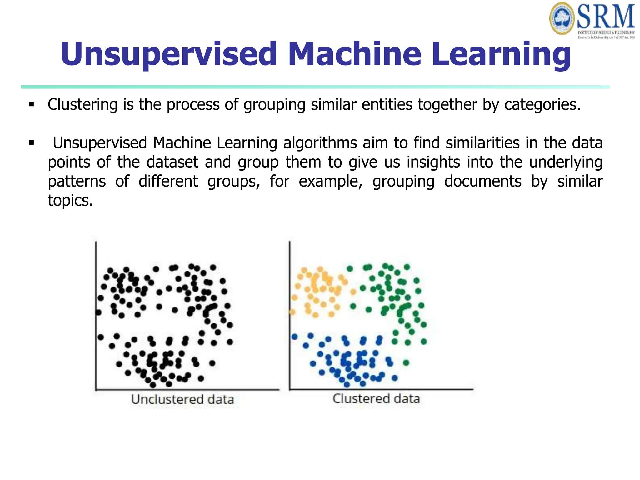 Unsupervised learning Algorithms and Assumptions | PPT