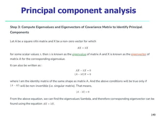 149
Principal component analysis
 