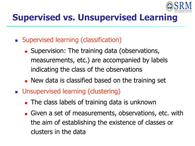 Unsupervised learning Algorithms and Assumptions | PPT