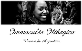 Immaculée Ilibagiza
Viene a la Argentina
 