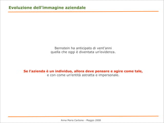 Immagine, identità, reputazione.
