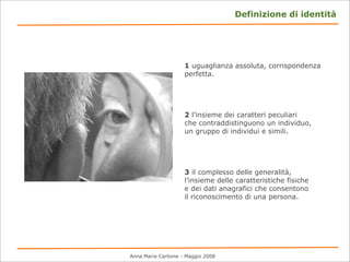 Immagine, identità, reputazione.