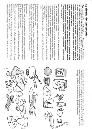 Laricettadelpanpepato
Oggipotrestirealizzare(infamigliaoconiltuogruppodicatechismo)
uanmeravigliosaricettachesiaddiceaquestotempodipreparazione
cheèl'Avvento.Ineffettisitrattadiundolceabasedimiele,diorigi-
nemoltoantica,chevenivadisolitopreparatoperlefestedifined'an-
no:persanNicolaoil"ChristKindele"(inAlsazia).Venivaregalatoai
bambinicheavevanofattoibravioppureacquistatoaimercatinie
appesoall'alberodiNatale.
Puoirealizzaredelpanpepatodiformedifferentieregalarloaituoi
familiarioaituoiamici:viverelaBuonaNovellasignificapassare
anche.unbelmomentoinsieme...mangiandounpanpepato!
Vienechiamatoanche"Lebkuchen"o"Lebenskuchen",chesitraduce
con"Panedivita".
Perfareunbuonpanpepatocivoglionomoltecose.Eccolalistadegliingredienti:
500grdimielee500grdizucchero;
5grdinocemoscatagrattugiata,5grdichiodidigarofanoinpolvere,una
puntad'anice,uncucchiaiodicannellamacinata,unpizzicodicardamomo;
unpizzicodiscorzadilimonegrattugiata,unbicchieredikirsch,uncucchiaio
dibicarbonato(perfacilitareladigestione);
sipossonoaggiungereanchedellescorzediaranciaedellimonecandito,
tagliatiacubetti;
perlegareiltuttobisognaprevedere1kgdifarinae250grdimandorlemaci-
nate.
Incommerciopuoitrovareanchedeisacchettidispeziemescolate:questotievi-
teràdidosareognunadiesse.
Sedesideridecorareilpanpepatocondeicoloritioccorrerannodellaglassadi
zuccheroediversicolorantiperalimentari(daacquistareinunrepartopasticce-
ria)oppurepotrairicorrereallosciroppodimentaodigranatina...
Preparazione:
Farfondereilmieleelozuccheroafuocolento,poimescolaretuttigliingredienti,
aggiungendoperultimelafarinaelemandorlemacinate,leggermentesetaccia-
tealdisopradellacomposizione.
Quandolapastaèbenomogeneaemorbida,farlariposareunanotteinfrigori-
fero.
Passapoisullapastaunmatterellofinoafarleraggiungerelospessoredimezzo
centimetro.
Servendotiquindidiuncoltelloritagliadelleformedicuore,distella,diabete,o
anchedeiquadratiedellelosanghe...
Deponiipezzisuunategliaimburrataeinfarinataa1500
per25minuticirca.
Conquestaricettadovrestiriuscirearealizzarecirca2kgdipanpepatoche
potraidecorarecomevuoiusandoglassedidiversicolori.Servendotidiunsac-
chettopercongelare(dicuisiritagliaunangolo)potraianchescriveredeibrevi
messaggi...guardaleillustrazionielasciatiguidaredallafantasia...
l
bBJ"'''•t,,•
o~
~00
~0
:::;OQ
;::,....,....,
rr:__~
~~
cJ
 