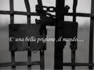 E' una bella prigione ,il mondo..... . 