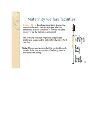  martenity law for worker
