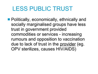 Less Trust Imm communication, building trust, aefi workhop, cahndigarh, nov 8 9,05 ...