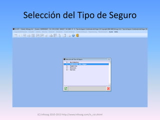 Selección del Tipo de Seguro




   (C) Infoseg 2010-2013 http://www.infoseg.com/is_cst.shtml
 