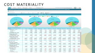 C O S T M AT E R I A L I T Y
 