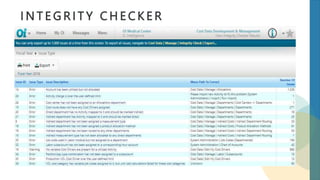 I N T E G R I T Y C H E C K E R
 