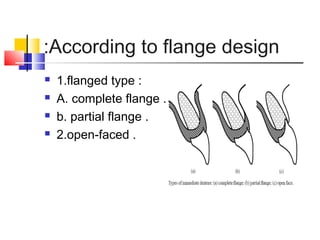 According to flange design:
 1.flanged type :
 A. complete flange .
 b. partial flange .
 2.open-faced .
 