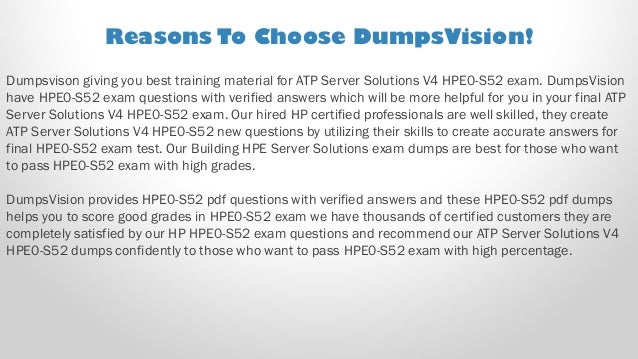 HP Building HPE Server Solutions Test HPE0-S52 Exam QA PDF+Simulator