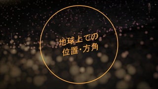 地球上での
位置・方角
35
 