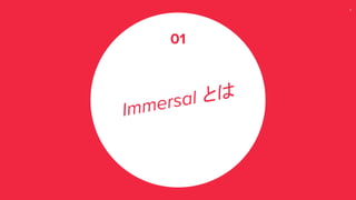 6
Immersal とは
01
 