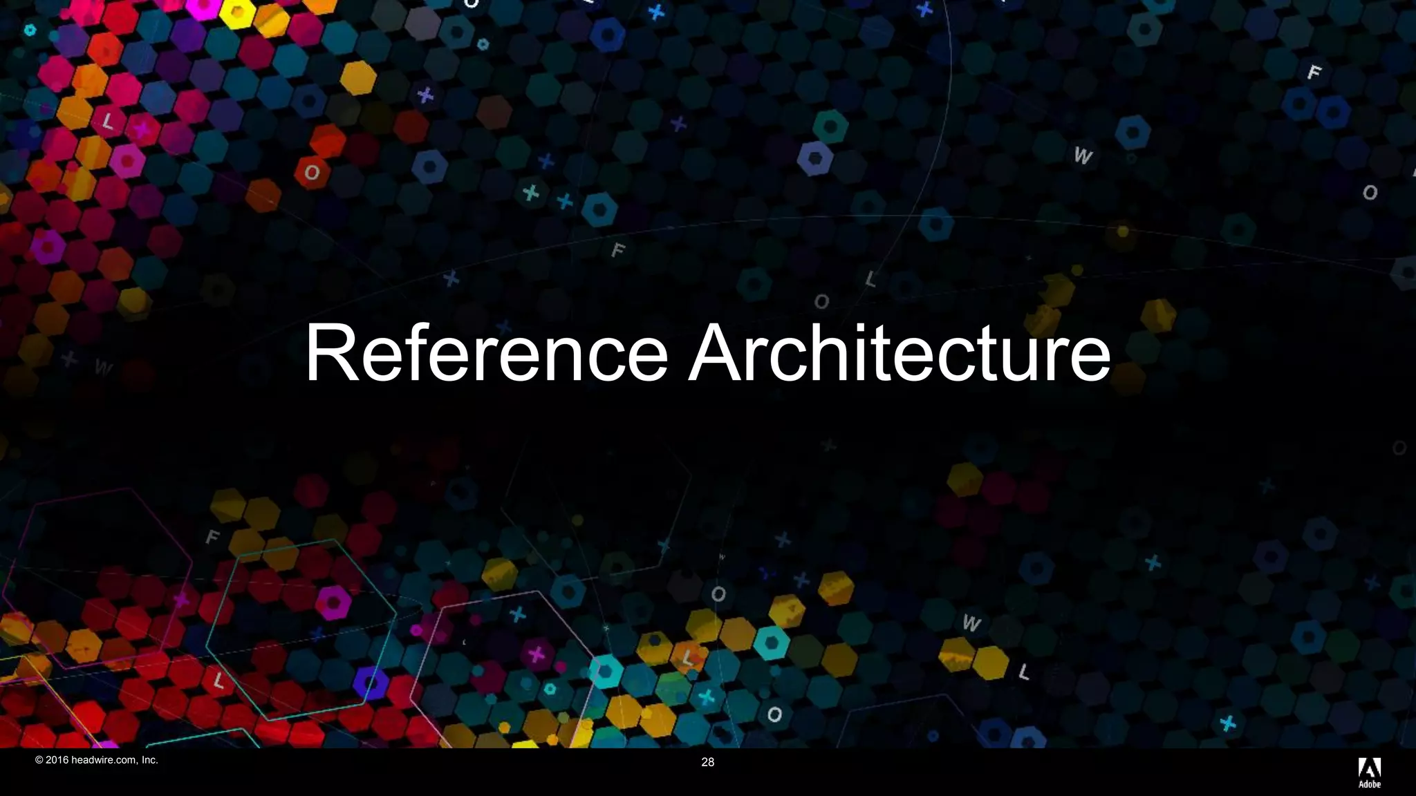 © 2016 headwire.com, Inc. All Rights Reserved.© 2016 headwire.com, Inc. 28
Reference Architecture
 