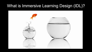 What is Immersive Learning Design (IDL)?
 