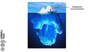 Rating-based
recommendations
 