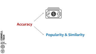 Accuracy
Popularity & Similarity
 