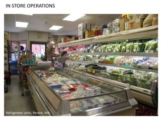 IN STORE OPERATIONS
Refrigerator units, Revere, MA
 