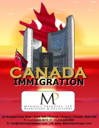 25 Sheppard Ave West | Suite 300 | Toronto | Ontario | Canada | M2N 6S6
               T: +1.416.848.9815 | F: +1.416.628.5691
    E: info@makooliprekupec.com | W: www. Makooliprekupec.com
 