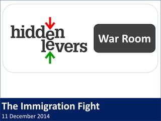 The Immigration Fight
11 December 2014
War Room
 