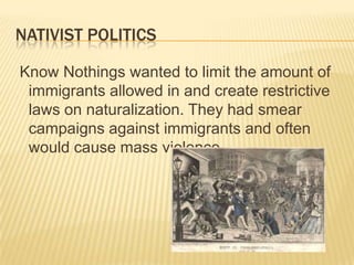 Immigration and Nativism | PPTX