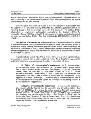 Immigration Court Practice Manual pdf