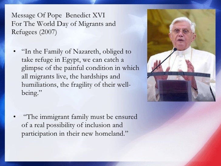 Image result for pope advocates for immigrants