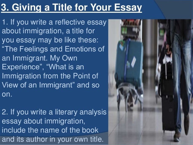 Immigration experiences essay