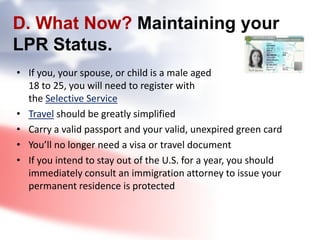Immigration, Your Path to a Green Card | PPTX