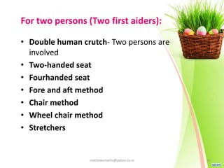 Fore Aft Method Transfer of patients,Shifting of patients ,Range of Motion & Immobility ...