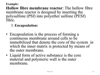 Immobilization of enzymes and cells | PPTX