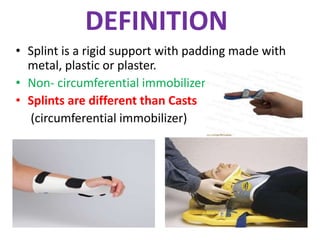 Immobilization splints