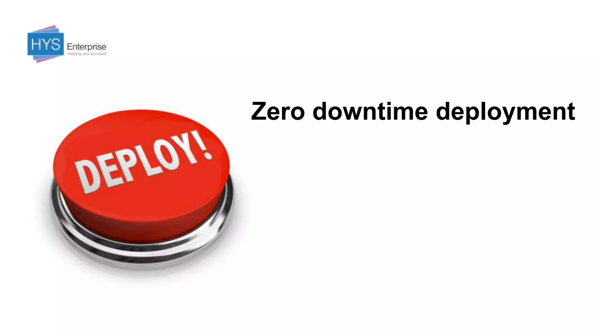 Zero downtime deployment
 